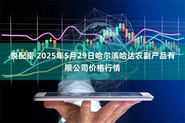 悦配资 2025年5月29日哈尔滨哈达农副产品有限公司价格行情